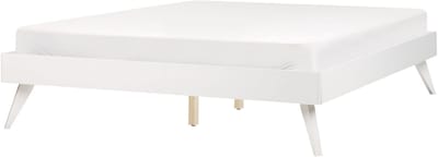 BERRIC - Tweepersoonsbed - Wit - 140 x 200 cm - MDF