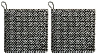 Dailygoods - Gehaakte Katoenen Pannenlappen, Set van 2
