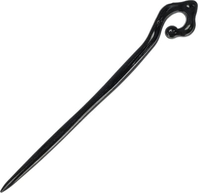 Haarsoires Styling Tool - Haarpin 17cm - Krul – Knot Hulpmiddel – Kunststof – Zwart