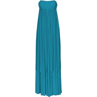 PINKO Antropologo Abito Tulle Fluido Fir Shadow Maat: 42 | Maxi Jurken Outlet | Dames | Blauw