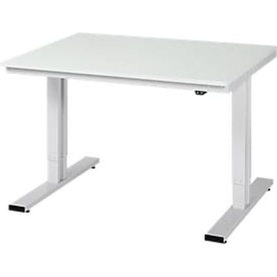 Werktafel serie adlatus 300, melamine blad, B 1250 x D 1000 x H 720-1120 mm