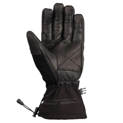 Trespass Volwassen unisex Edonia DLX lederen skihandschoenen (Zwart)