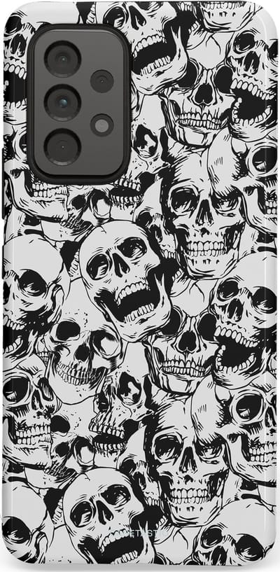 Casetastic Hoesje Geschikt voor Samsung A53 - Stijlvolle Beschermende Duo-layer Case - Lachende dood