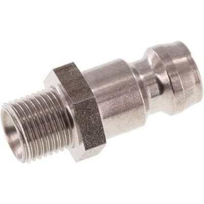 RVS DN 6 Tempereerkoppeling Insteeknippel M8x0.75 Buitendraad