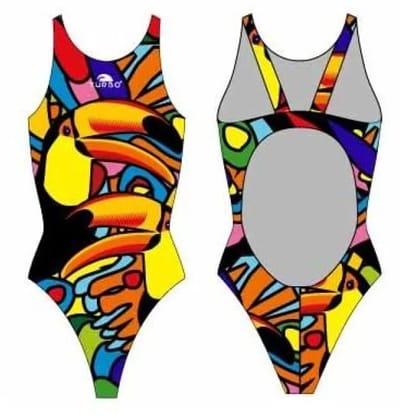 Turbo Tucan Pro Resist Zwemkleding Veelkleurig S Vrouw