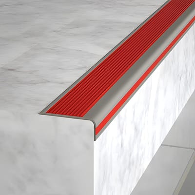 Trapneusprofiel Antislip - Traptreden Rubber Zelfklevend - Veilig Traplopen - Verbreed En Verdikt Ontwerp - 100 cm - Zwart