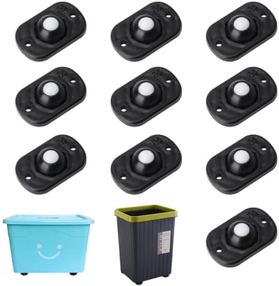 Zelfklevende Mini Meubelswielen, 360° Draaibare Rollen voor Keukenapparatuur, Set van 10, Sterke Laadcapaciteit, Makkelijk te Monteren, Flexibele Meubelrollen