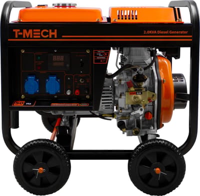 Draagbare dieselstroomgenerator - zwart - 2 kva - open frame