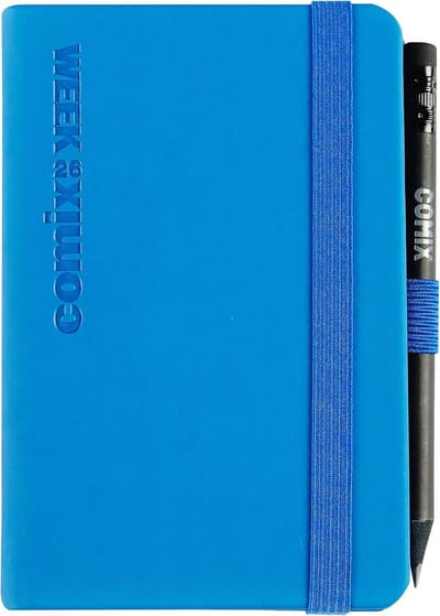 Pocket Weekplanner 2026 Blauw 12 Maanden met Elastiek en Pennenlus