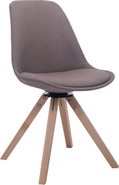 CLP Troyes Bezoekersstoel - Stof taupe natura