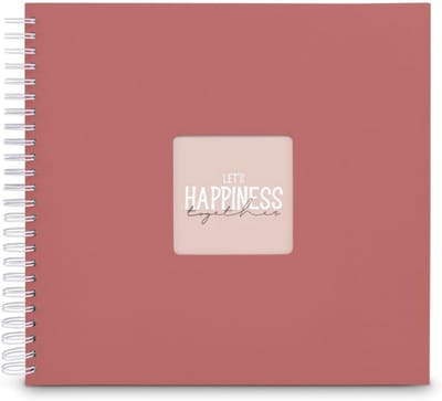 Spiraalalbum 36x32 cm met 50 Witte Pagina's voor Foto's en Creatieve Inhoud