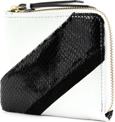 LIEBESKIND BERLIN Leren Portemonnee Split / Wilson Snake / Split / TM-Suede Fancy Black / Black / White Zwart Veelkleurig