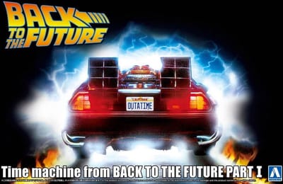 Aoshima Modelbouwpakket Militaire voertuigen - 06436 Back to the Future - DeLorean Time Machine Part I - Film Voertuig Plastic - 1:24 - Modelbouw