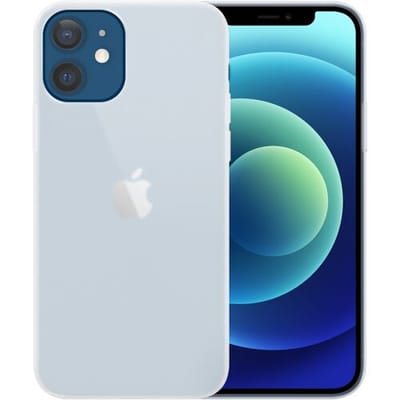 Ceezs telefoonhoesje geschikt voor Apple iPhone 12 / 12 Pro hoesje siliconen - backcover - optimale bescherming - Matte Transparant
