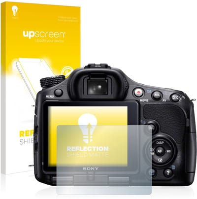 upscreen - Screenprotector voor Sony Alpha 65V (SLT-A65V) - Folie Beschermfolie anti glare matte