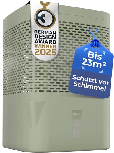 SnelShoppen - Luchtontvochtiger zonder stroom tot 23 m², 360 graden ventilatie, kamerontvochtiger met schenktuit en 680 g granulaat voor schimmel- en