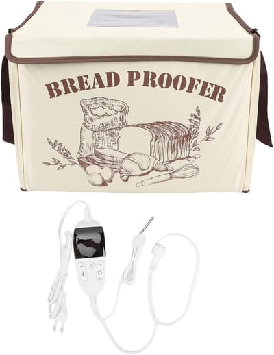 Opvouwbare Broodrijskast - Deeg Fermentatie Box - Thuis Bakken - 3-zijdige Verwarming - 39.9 x 30 x 30 cm