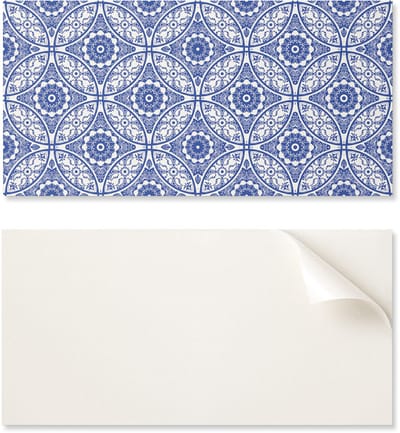 Decoratief zelfklevend vinylpaneel - voor hal 100x50 cm, bloemenpatroon