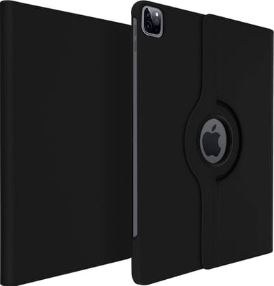 Avizar Hoesje Geschikt voor iPad Pro 12.9 2021, 2020 en 2018 360° Draaibare Standfunctie, Zwart
