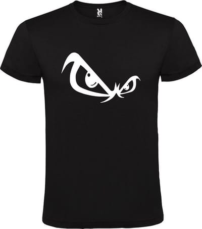 Zwart T-shirt ‘No Fear’ Wit Maat XS