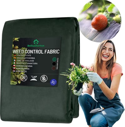Onkruidvlies Tuinvlies Tegen Onkruid groen, AGROTEXTIEL GROEN 1.6m 150g/m² met UV / 10 meter | Scheurvast Onkruidvlies | Hoge UV-Stabilisatie | Niet-geweven Stof groen | Niet-geweven Stof Opritdrainagedoek | Tuinvlies tegen onkruid