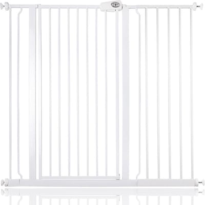 Bettacare Extra Hoog Metaal Veiligheidshek, 114.8cm - 122.4cm, Wit