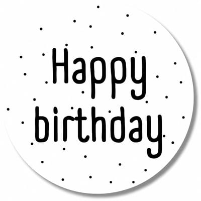Happy Birthday Stickers - Cadeaustickers Verjaardag - 20 Stuks - Memories Are Timeless