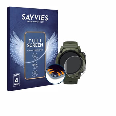 Savvies - Screenprotector voor Coros NOMAD - Folie Beschermfolie transparant volledig dekking 4 Stuks