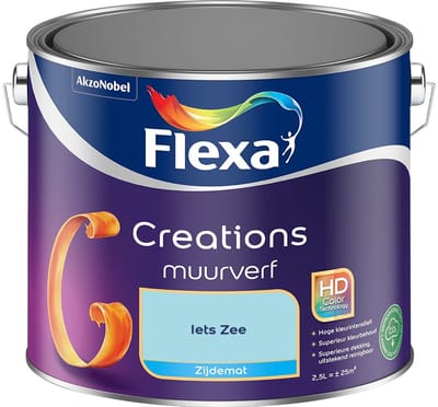 Flexa - Creations Muurverf Zijdemat - Iets Zee - Mengverf - 2,5 L