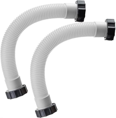 Zwembadslang - 16 inch lengte - 3,8 cm diameter - Vervangingsdeel voor zandfilterpomp - Set van 2