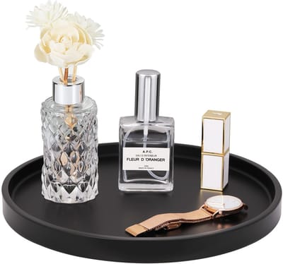 Unyqoos ® Stijlvol Rond Hars Dienblad voor Sieraden en Make-up Organisatie in Badkamer of Woonkamer