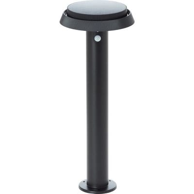 Brilliant Alvero - Buiten sokkellamp - Hoogte 50 cm - LED 4W - Solar - 500 lm - 3000K - IP44 - Sensor - Zwart