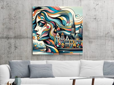 Kunstprint | Wanddecoratie | Dibond | 100 × 100 cm