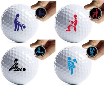 Golfbal Markers - Hoed Clips - Golfen Markeren - Magnetische Bevestiging - 4 Stuks - Geassorteerd