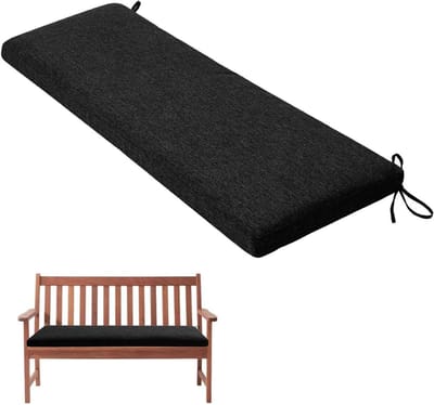 Zitkussen Bank - Kussen voor Buiten - Comfortabel Zitten - Hoge Dichtheid Schuim - 70x45x5cm - Grijs
