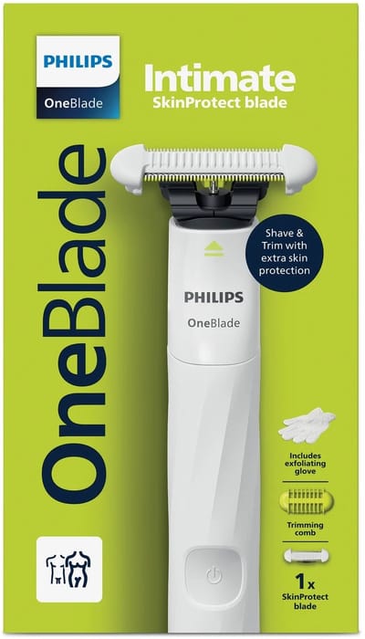 Philips OneBlade Elektrisch scheerapparaat - OneBlade Intimate Women QP1924/24 - Met 3mm opzetkam