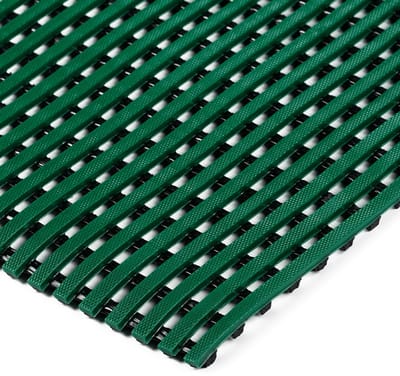 Rubbermagazijn - Roostermat - Groen - Lengte = 10 meter - Breedte 0,6 meter - Drainagemat - Antislipmat voor kleedruimtes