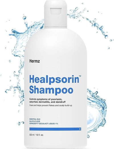 Dermz Healpsorin Shampoo voor Psoriasis & Seborrhoïsch Eczeem – 500 ml – Met Salicylzuur & Probiotica – Vegan & Dermatologisch getest