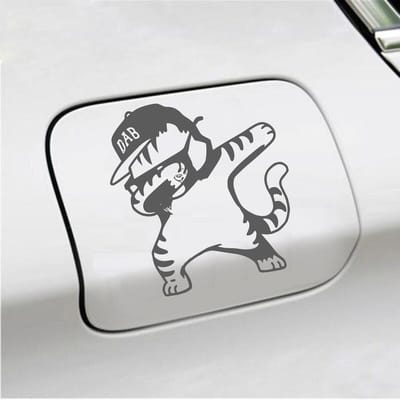 Bumpersticker - Dab - 15 X 14 - Antraciet