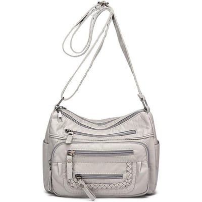 Nieuwe Mode Dames Grote Ruimte Gebreide Crossbody Tas Koreaanse Versie Eenvoudig Sfeervol Multi-component Zacht Leer High-end Gevoel