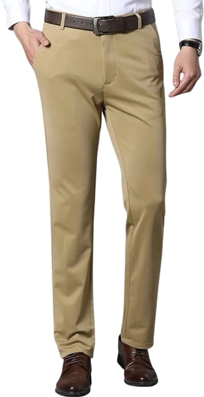 Bovista Pantalon Heren - Chino - Golfbroek - Nette Broek - Elastische Tailleband - Volwassenen - Khaki - XS