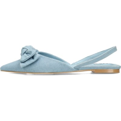 POSH by Poelman LOA Dames Slingbacks - Licht Denim