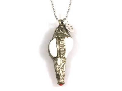 Heaven Eleven - RVS ballchain met schelp
