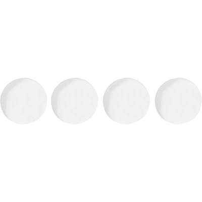 4 Pièces Verre de Montre Plat 28mm29.5mm Double Dôme Rond Transparent Accessoire de Montre 1.2mm white