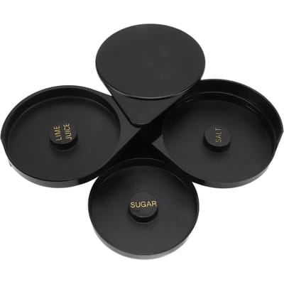 Bordeur de Verres à 3 Niveaux de Bar Qualité Alimentaire Professionnel Bordeur de Sucre Sel Outil de Barman pour Bars à Domicile