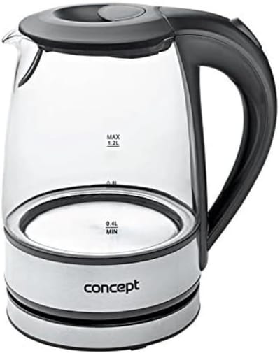 Glazen Waterkoker - Theepot Kettle - Snel Water Koken - Automatische Uitschakeling - 12 Liter - Roestvrij Staal