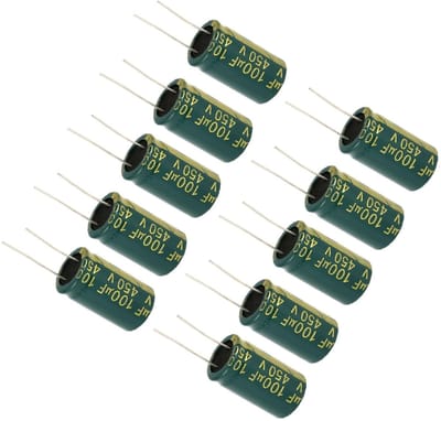 Dailygoods - Electrolytische Condensatoren - Set 16-450V - Assortiment van 4 Waarden - Capaciteit van 100uF tot 10000uF - Hoogwaardige Componenten - E...
