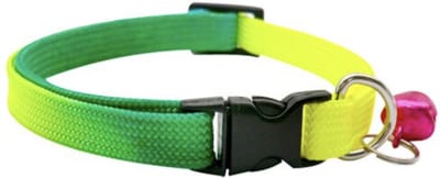 Bijoux by Ive - 2 kleuren - groen en geel poezen / katten bandje met belletje