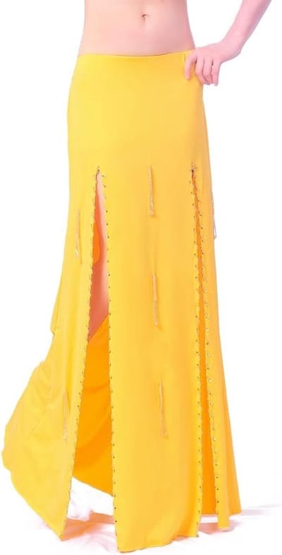 Elegante Oosterse Buikdansrokken voor Vrouwen | Sexy Lange Rokken met Dubbele Split | Perfect voor Buikdans Kostuums en Optredens