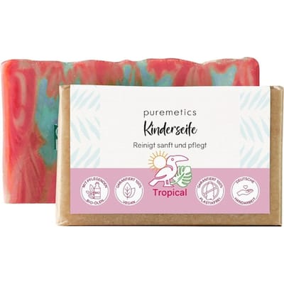 puremetics Natuurlijke zepen Tropische kinderzeep Handzeep Dames 75 g